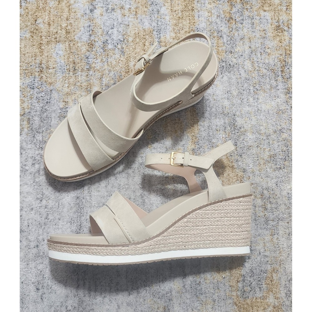$170 Cole Haan Women's Cloudfeel Asbury Espadrille Wedge Sandals Sz 10B W35869 - Picture 3 of 9